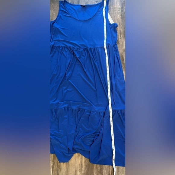 Nicole Miller Elegant Blue Sleeveless Dress Size 2 X NWT - Picture 10 of 10